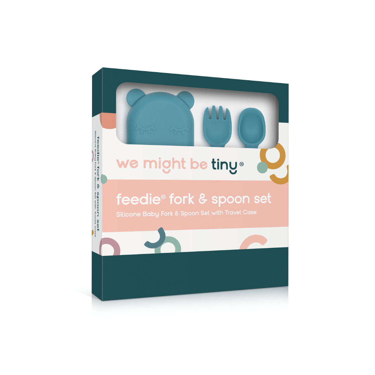 Feedie packaging 2 Baby Fork & Spoon Set – Blue Dusk - Image 5